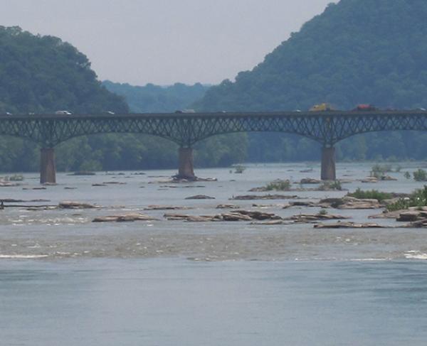 Photograph of the bridge at Harper's Ferry